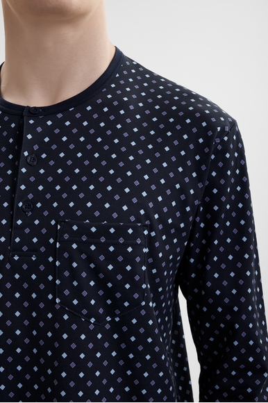 Мужская домашняя хлопковая рубашка-сорочка Calida 31267 купить в интернет-магазине Bestelle фото 5