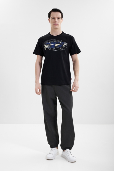 Мужская хлопковая футболка Diesel A195710PLAT купить в интернет-магазине Bestelle фото 3