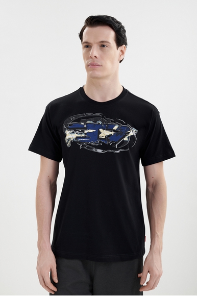 Мужская хлопковая футболка Diesel A195710PLAT купить в интернет-магазине Bestelle фото 1