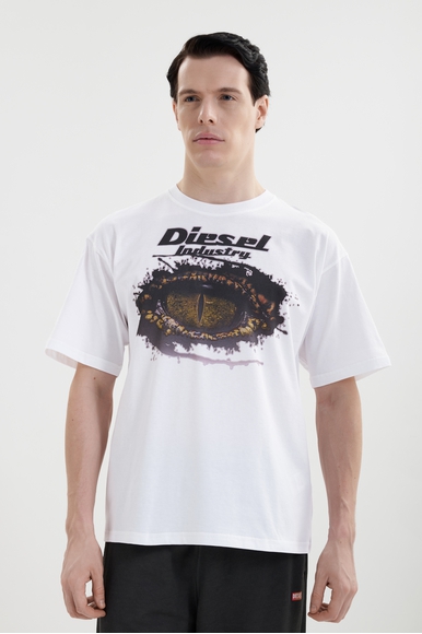 Мужская хлопковая футболка Diesel A196400PLAT купить в интернет-магазине Bestelle фото 1