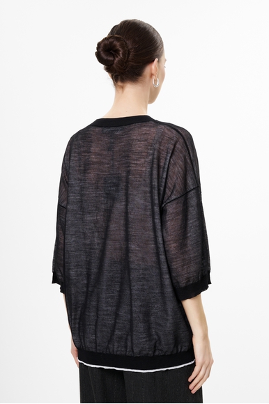 Женский чёрный джемпер Sarah Pacini 252.11.052 купить в интернет-магазине Bestelle фото 2