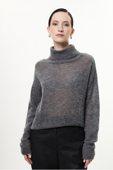 Женский серый шерстяной джемпер Sarah Pacini 252.11.071 купить в интернет-магазине Bestelle фото 1