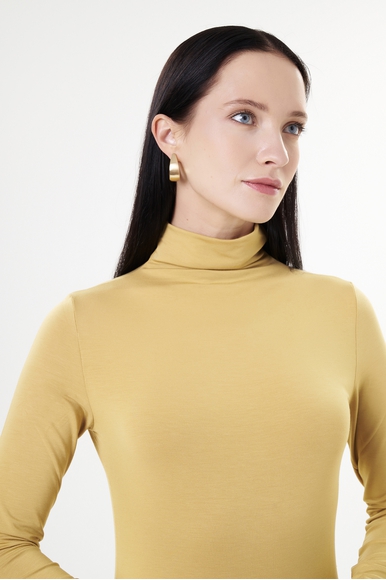Женская жёлтая водолазка Sarah Pacini 252.12.512 купить в интернет-магазине Bestelle фото 4