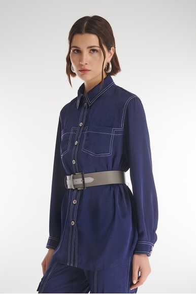 Блузка с контрастной строчкой  Caterina Leman BL8689-199 купить в интернет-магазине Bestelle фото 2