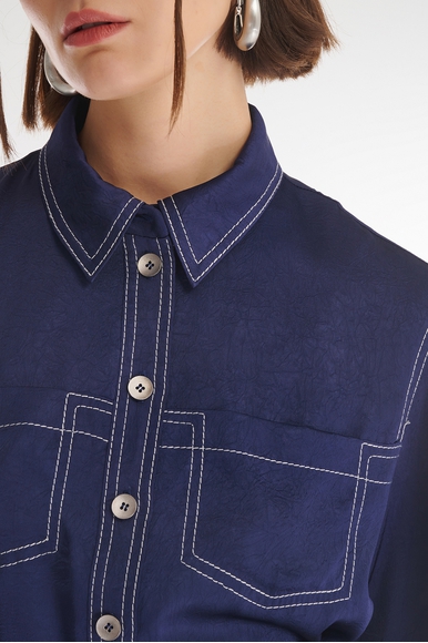 Блузка с контрастной строчкой  Caterina Leman BL8689-199 купить в интернет-магазине Bestelle фото 5