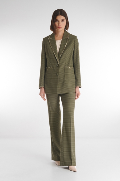 Женский жакет с бархатной окантовкой  Caterina Leman ZA8638-109 купить в интернет-магазине Bestelle фото 5