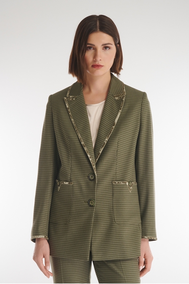 Женский жакет с бархатной окантовкой  Caterina Leman ZA8638-109 купить в интернет-магазине Bestelle фото 1