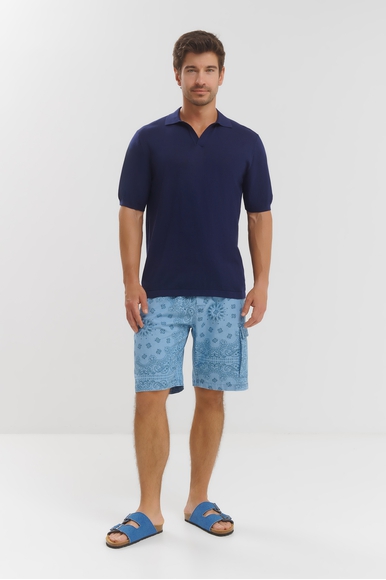 Синее мужское поло MC2 Saint Barth SLOAN купить в интернет-магазине Bestelle фото 3