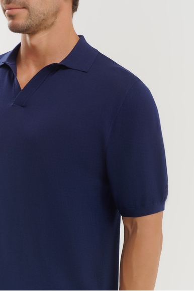 Синее мужское поло MC2 Saint Barth SLOAN купить в интернет-магазине Bestelle фото 4