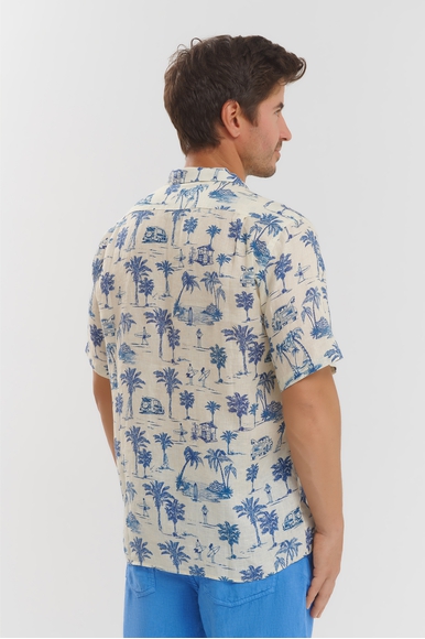 Мужская хлопковая рубашка с коротким рукавом MC2 Saint Barth SLOAN купить в интернет-магазине Bestelle фото 2