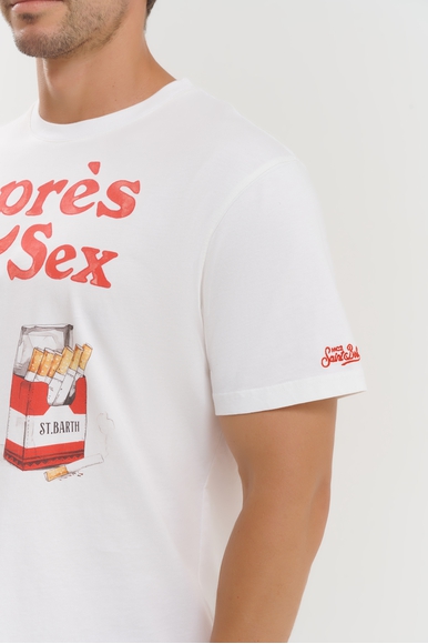 Мужская хлопковая футболка MC2 Saint Barth TSHIRTMAN купить в интернет-магазине Bestelle фото 4