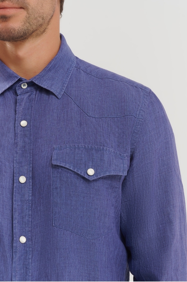 Мужская льняная рубашка MC2 Saint Barth GREG купить в интернет-магазине Bestelle фото 4