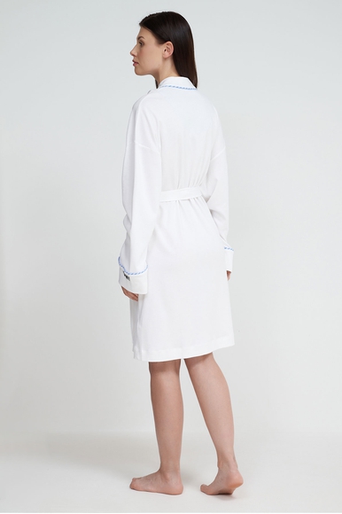 Женский белый короткий халат DKNY YI10008 купить в интернет-магазине Bestelle фото 2