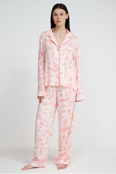 Женская розовая пижама с брюками DKNY YI90003 купить в интернет-магазине Bestelle фото 1
