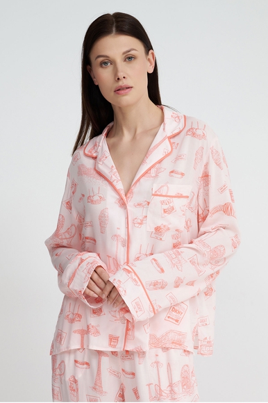 Женская розовая пижама с брюками DKNY YI90003 купить в интернет-магазине Bestelle фото 2