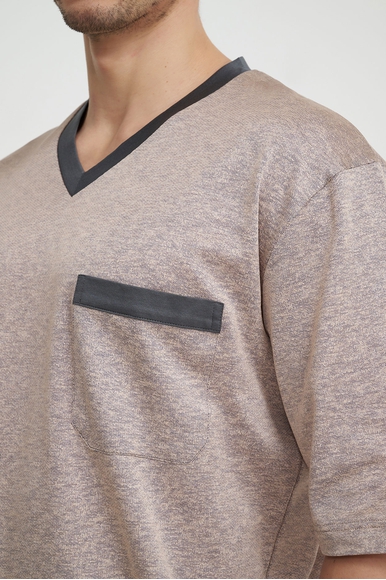  Мужская хлопковая пижама с шортами  Zimmerli 343495412 купить в интернет-магазине Bestelle фото 4