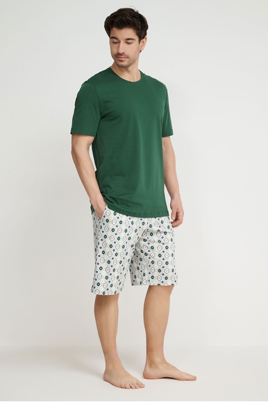 Мужская хлопковая пижама с шортами Hanro 075110 купить в интернет-магазине Bestelle фото 1