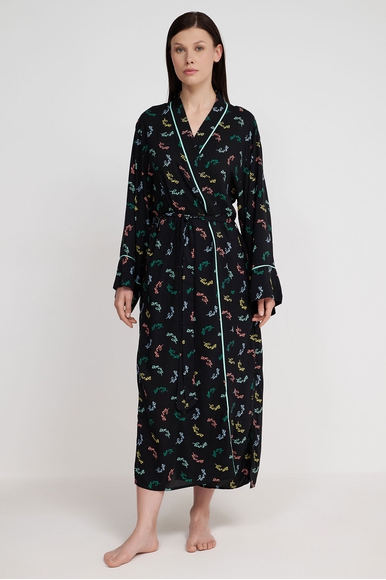 Женский черный халат DKNY YI20005 купить в интернет-магазине Bestelle фото 1