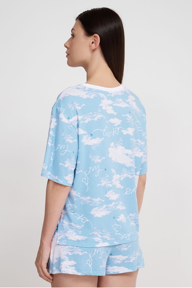 Женская синяя пижама с шортами DKNY YI10003 купить в интернет-магазине Bestelle фото 3