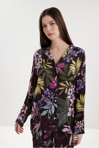 Женская пижамная блузка с цветочным принтом  Maison Lejaby N1271 купить в интернет-магазине Bestelle фото 1