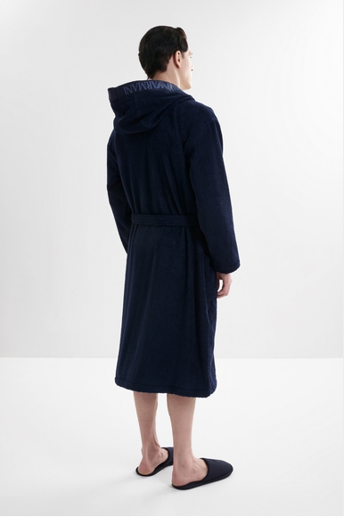 Мужской хлопковый халат Emporio Armani EM002255AF14986 купить в интернет-магазине Bestelle фото 2