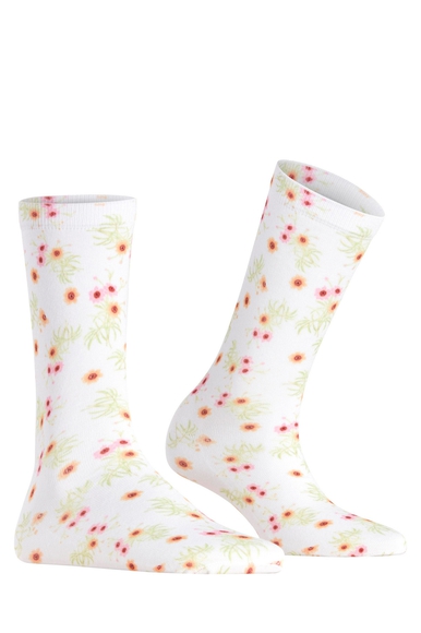 Носки женские белые Floral Romance Burlington 27178 купить в интернет-магазине Bestelle фото 3