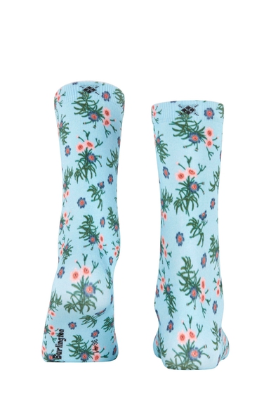 Носки женские голубые Floral Romance Burlington 27178 купить в интернет-магазине Bestelle фото 2