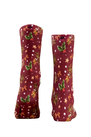 Носки женские бордовые с рисунком Burlington 27197 купить в интернет-магазине Bestelle фото 2