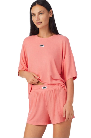 Женская коралловая пижама с шортами DKNY YI50004 купить в интернет-магазине Bestelle фото 4