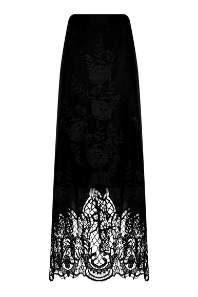Чёрная длинная юбка с кружевом Milva Mi 2504 купить в интернет-магазине Bestelle фото 6