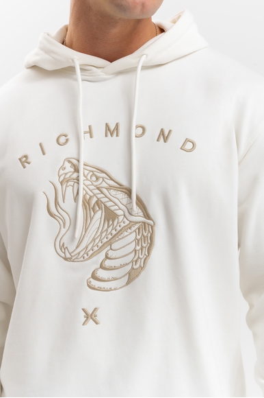 Белая мужская толстовка  RICHMOND X UMP25025FE купить в интернет-магазине Bestelle фото 4