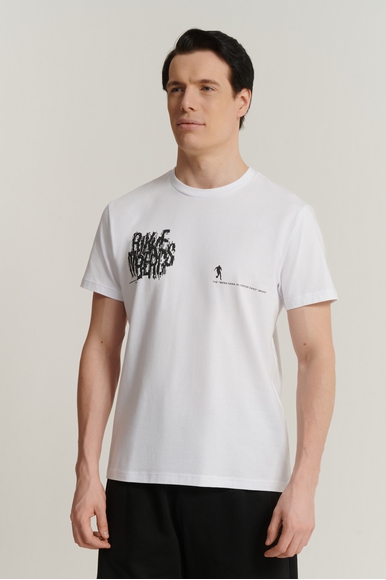 Мужская белая футболка Bikkembergs BMT0903 купить в интернет-магазине Bestelle фото 1