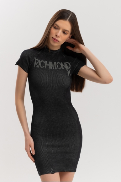 Чёрное короткое платье Richmond X UWP25054VE купить в интернет-магазине Bestelle фото 1