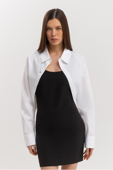 Короткое чёрно-белое платье Richmond X UWP25037VE купить в интернет-магазине Bestelle фото 1