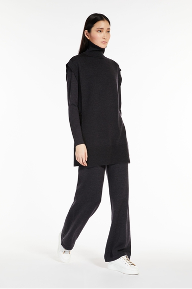 Широкие женские шерстяные брюки Max Mara Leisure VISONE 23333603 купить в интернет-магазине Bestelle фото 3