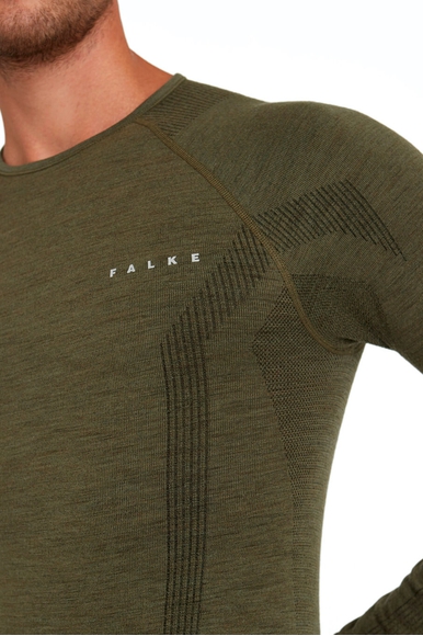 Мужской зеленый термо-лонгслив FALKE Sport 33481 купить в интернет-магазине Bestelle фото 4