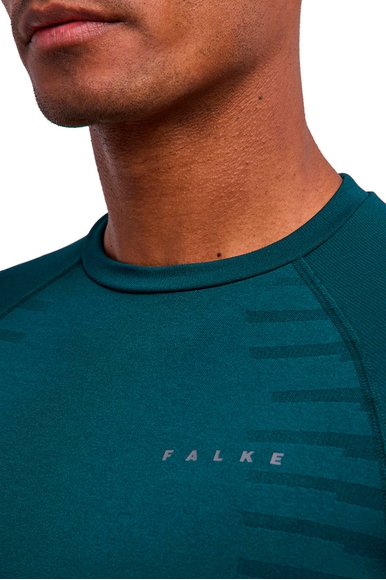 Мужской зелёный лонгслив FALKE Sport 33523 купить в интернет-магазине Bestelle фото 4