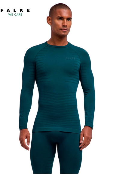 Мужской зелёный лонгслив FALKE Sport 33523 купить в интернет-магазине Bestelle фото 1