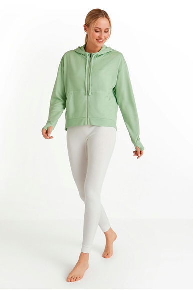 Женская зелёная толстовка FALKE Sport 36632 купить в интернет-магазине Bestelle фото 3