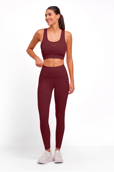 Женские бордовые тайтсы FALKE Sport 37290 купить в интернет-магазине Bestelle фото 3