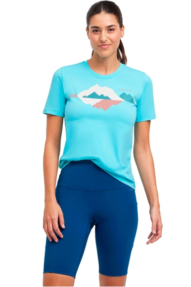 Женская бирюзовая спортивная футболка FALKE Sport 37460 купить в интернет-магазине Bestelle фото 1