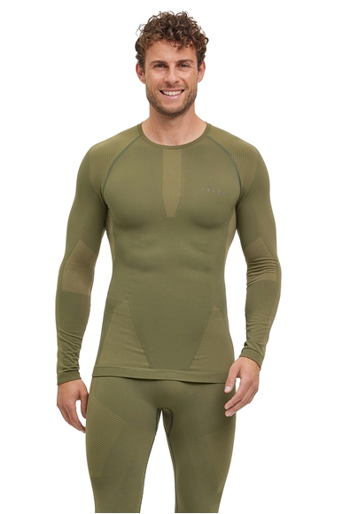 Мужской зелёный термо-лонгслив FALKE Sport 39661 купить в интернет-магазине Bestelle фото 1