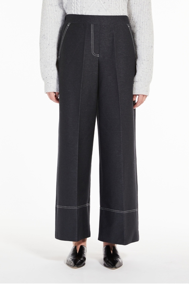 Женские серые широкие брюки Max Mara Leisure CORDOVA 23378603 купить в интернет-магазине Bestelle фото 1