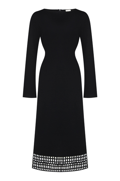 Черное платье миди Milva Mi 4031 купить в интернет-магазине Bestelle фото 5