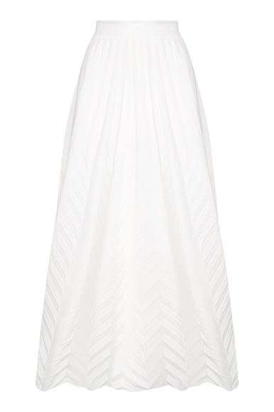  Длинная белая юбка Milva Mi 4045 купить в интернет-магазине Bestelle фото 5