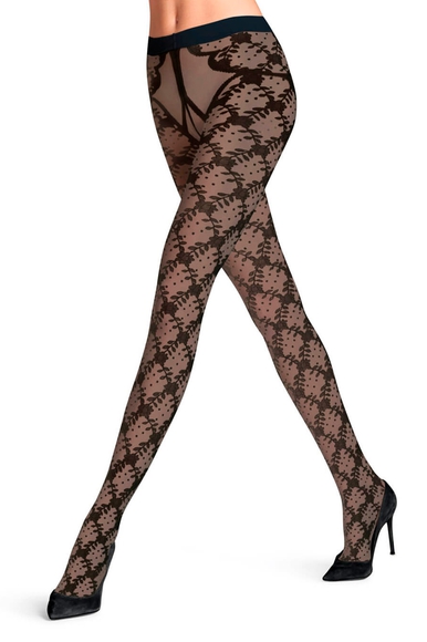 Колготки чёрные Floral Shower 20 den FALKE 42308 купить в интернет-магазине Bestelle фото 1