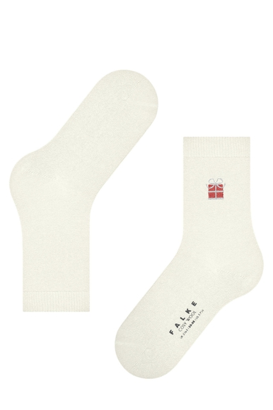 Носки женские белые Cosy Wool X-Mas Gift FALKE 46320 купить в интернет-магазине Bestelle фото 3