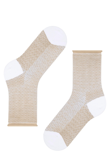 Носки женские бежевые Clean Break FALKE 47127 купить в интернет-магазине Bestelle фото 4