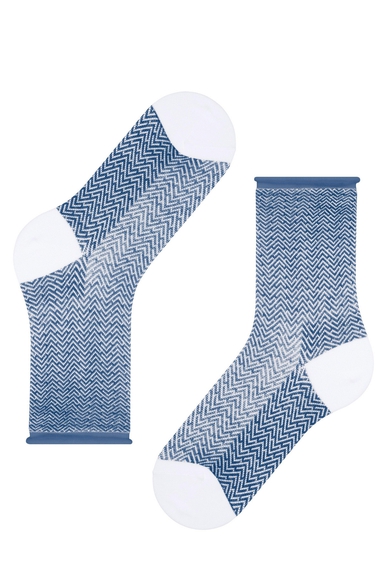 Носки женские синие Clean Break FALKE 47127 купить в интернет-магазине Bestelle фото 4