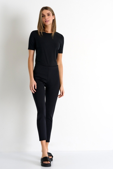 Женские черные укороченные брюки-легинсы Shan 52227-58 купить в интернет-магазине Bestelle фото 3